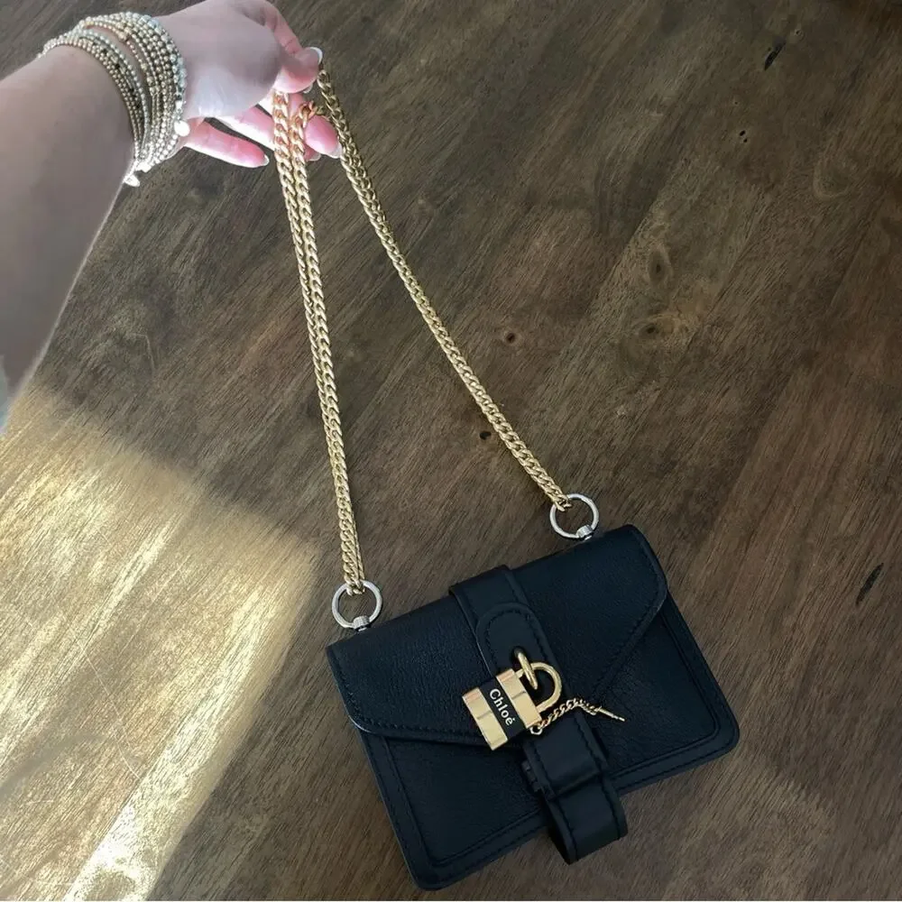 Chloe aby shoulder bag - can turn into a double chain or single